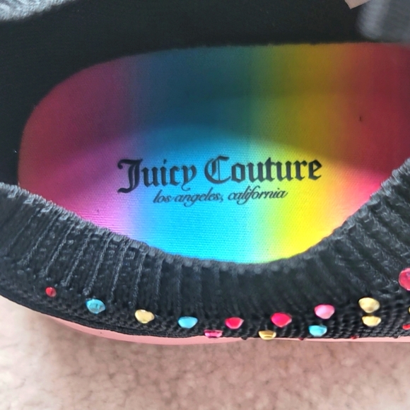 NWT Juicy Couture Malden Lane Pull-On Sequined Sneakers Size 5M - Picture 9 of 11